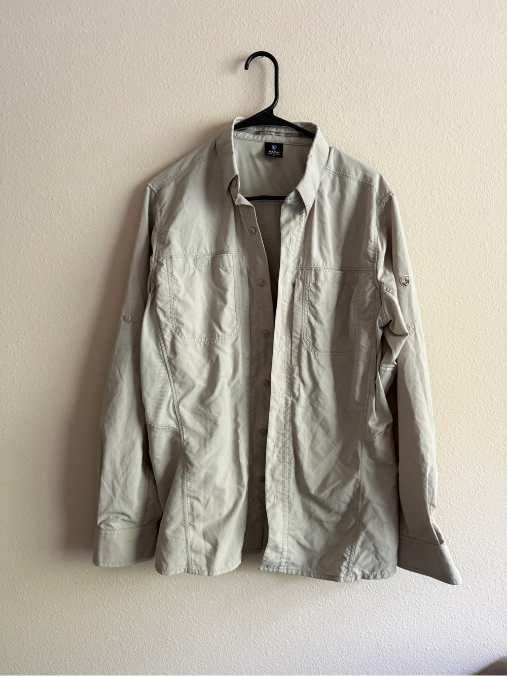 Kuhl Men's Lightweight Shirt Jacket in Light Beige